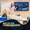 MAXHUB E7520 l 75" Interactive Flat Panel 3840 X 2160 | Best For Online Teaching | 4K Display | E2 Series